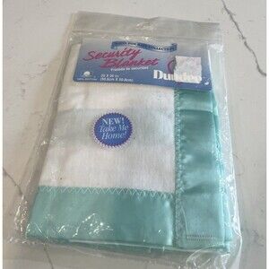 Vintage Dundee Satin Edge Security Baby Blanket NEW 20x20